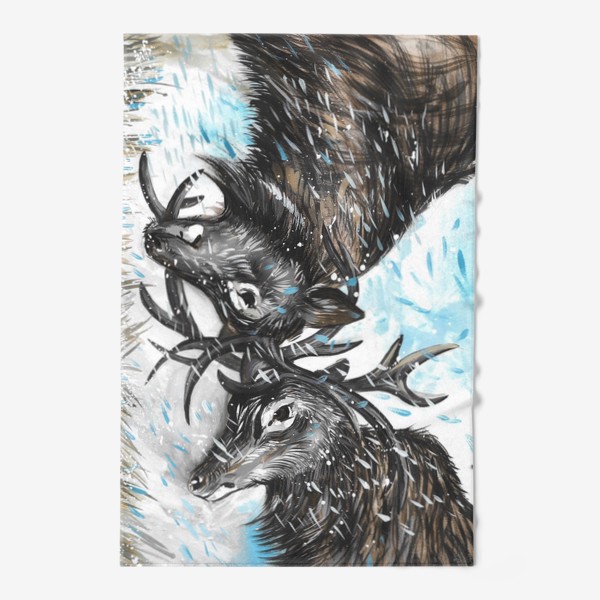 Полотенце «Северные олени»