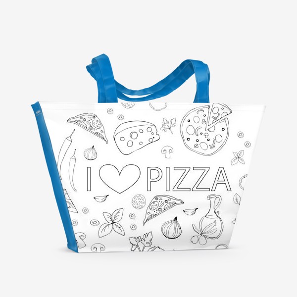 Пляжная сумка «Пицца»