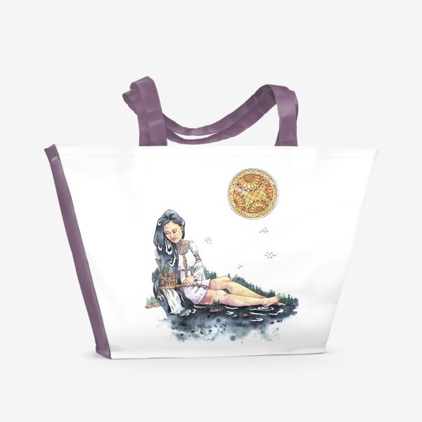 Пляжная сумка «Девушка-река»