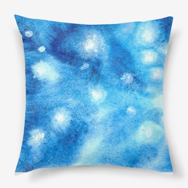 Подушка «Абстрактный голубой фон»