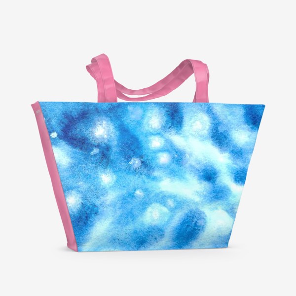 Пляжная сумка «Абстрактный голубой фон»