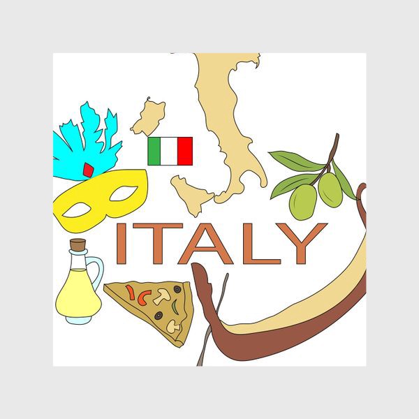 Шторы «Моя Италия»