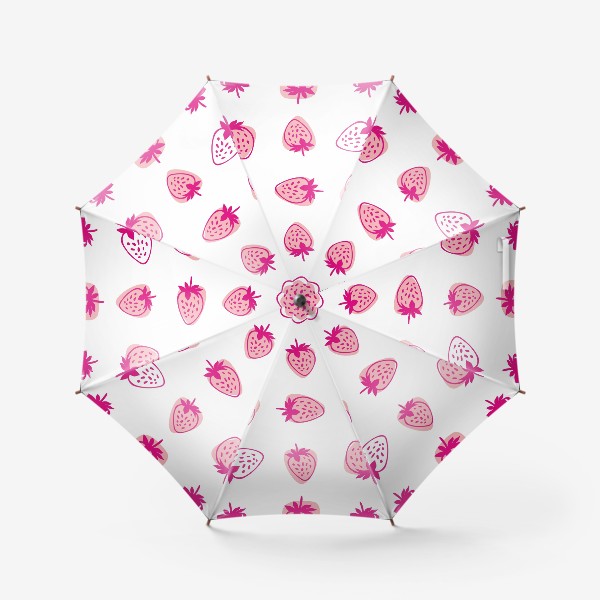 Зонт «Розовая клубника»