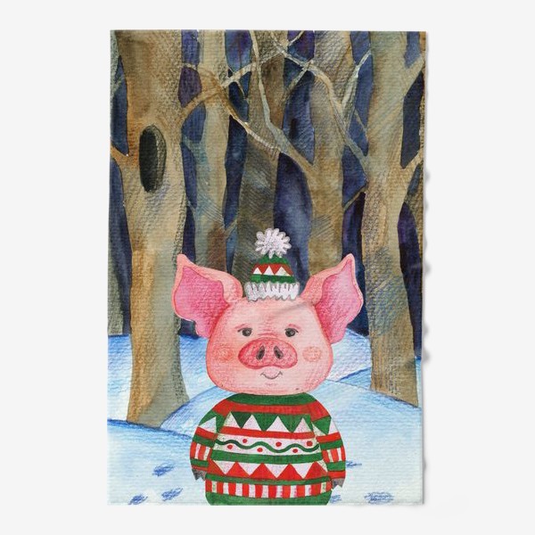 Полотенце «Свинья в лесу»