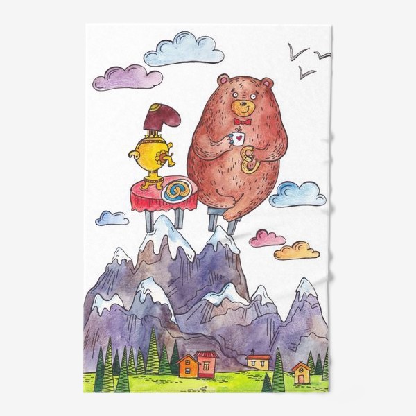 Полотенце «Медведь в горах»