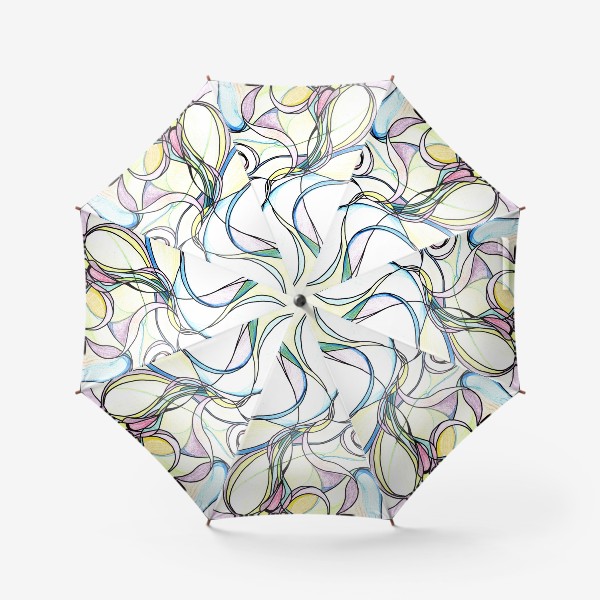 Зонт «Графичная цветная абстракция »