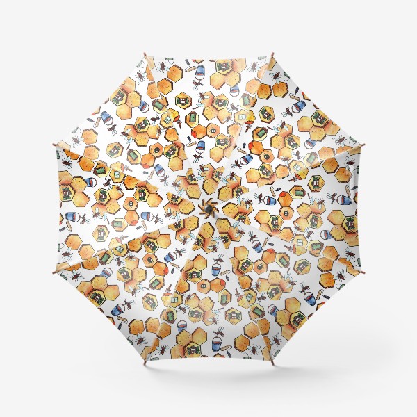 Зонт «Пчелы и соты»