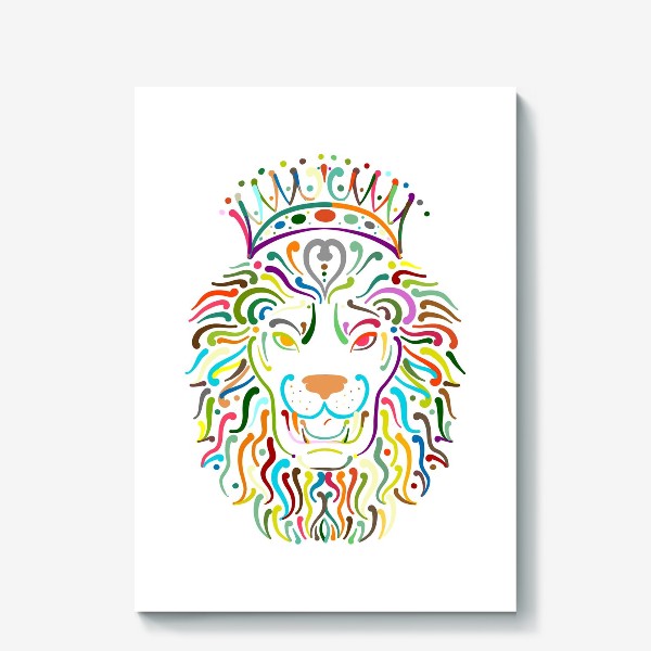 Холст «Царь зверей лев»