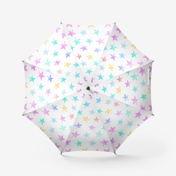Зонт «Цветные звёздочки. Узор.»