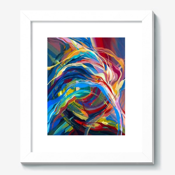 Картина «Гуашевый фон с абстрактными линиями»