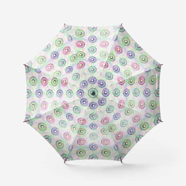 Зонт «Сладкие цветные пончики. Узор»