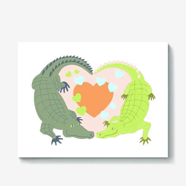 Холст «Крокодилова любовь»