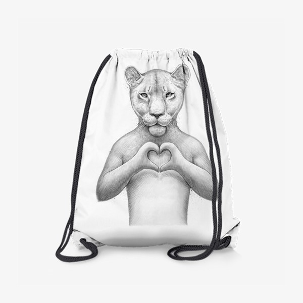 Рюкзак «Львица с сердцем»