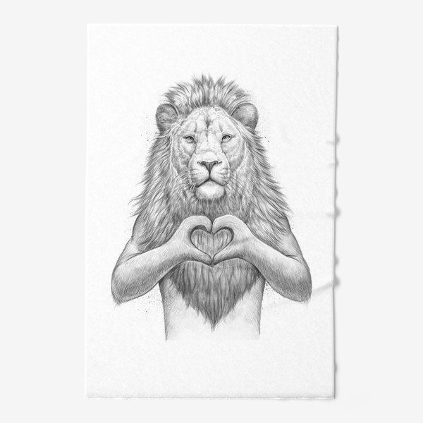 Полотенце «Лев с сердцем»