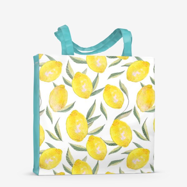 Сумка-шоппер «Паттерн с лимонами»