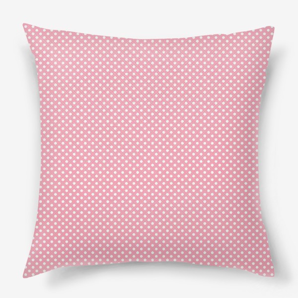 Подушка «горошек на розовом »