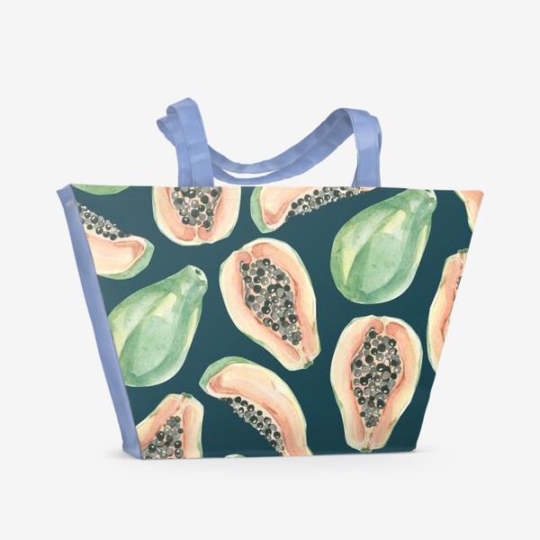 Пляжная сумка «Тропические фрукты "Папайя"»