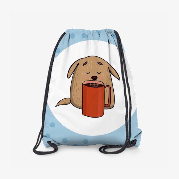 Рюкзак «Пёс и чашка кофе»