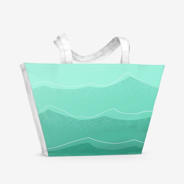 Пляжная сумка «Мятное море»