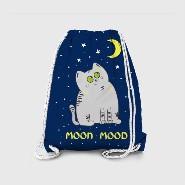 Рюкзак «Кот. Лунное настроение. »