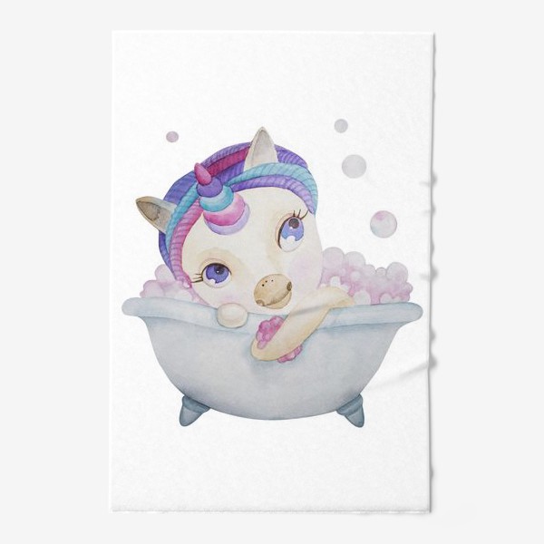 Полотенце «Единорог в ванне»