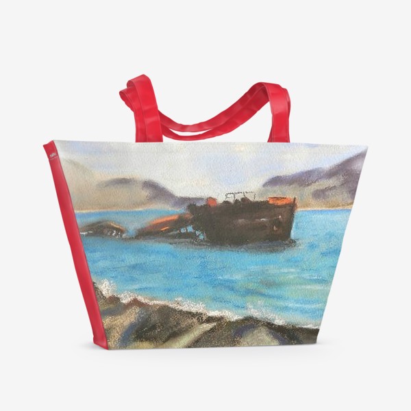 Пляжная сумка «На заброшенном пляже»