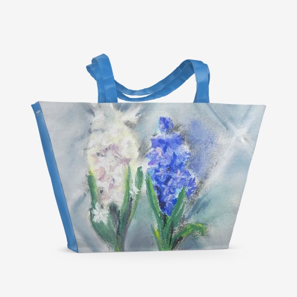 Пляжная сумка «Весенние гиацинты»