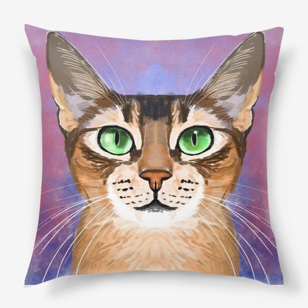 Подушка «абиссинская кошка»