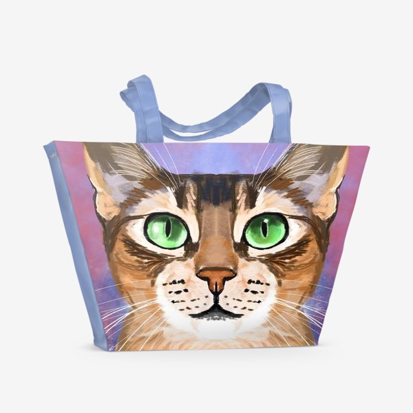 Пляжная сумка «абиссинская кошка»
