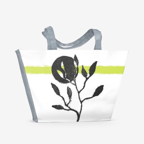Пляжная сумка «Диатипия с зеленым»