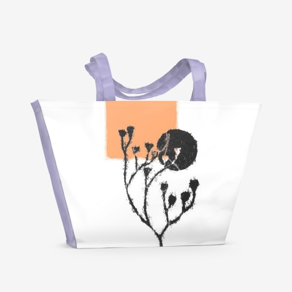 Пляжная сумка «Диатипия с оранжевым»