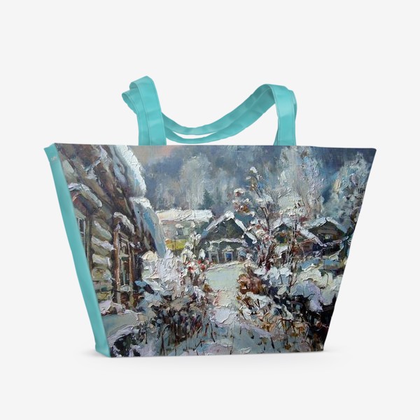 Пляжная сумка «Снежная зима»