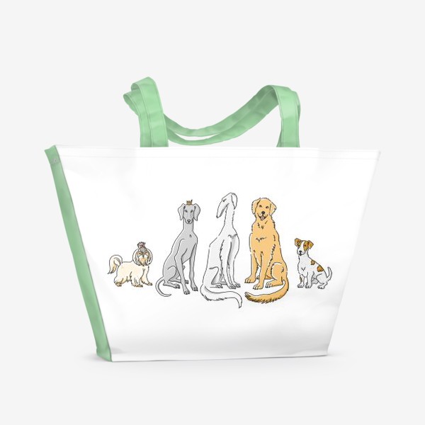Пляжная сумка «DOGS»
