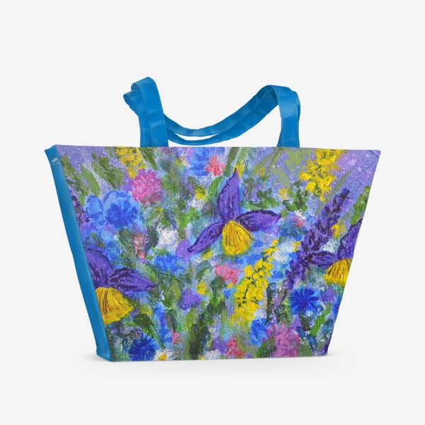 Пляжная сумка «Букет полевых цветов»