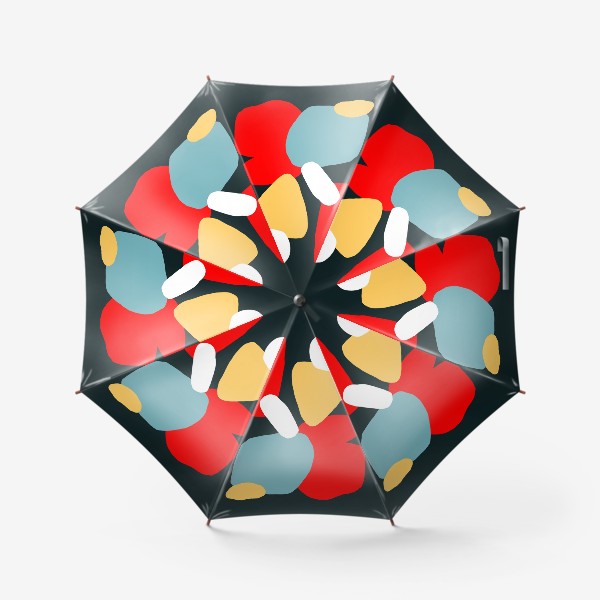 Зонт «Яркая абстракция на темно-синем фоне»