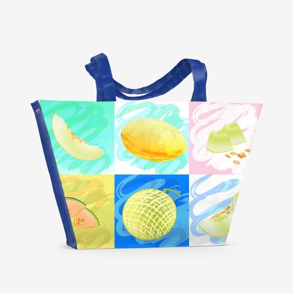 Пляжная сумка «Яркие дыни»