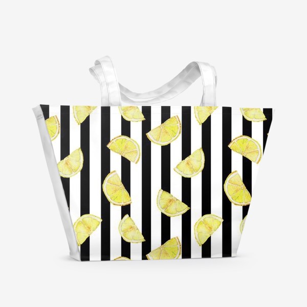 Пляжная сумка «Дольки лимона»