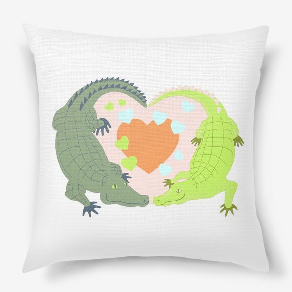 Подушка «Крокодилова любовь»