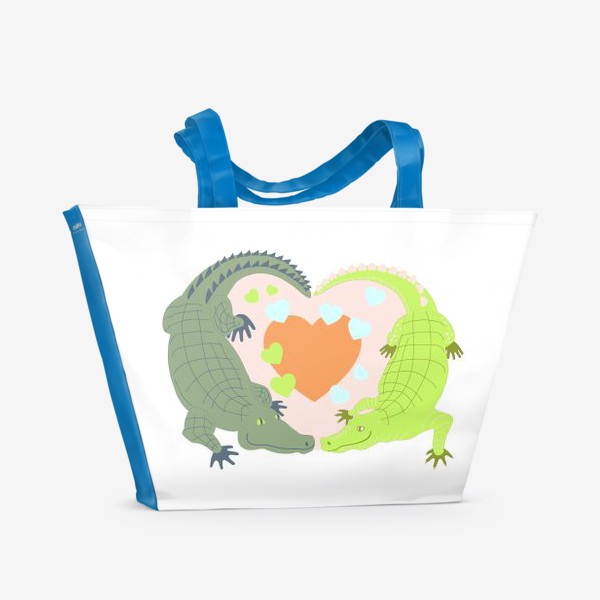 Пляжная сумка «Крокодилова любовь»