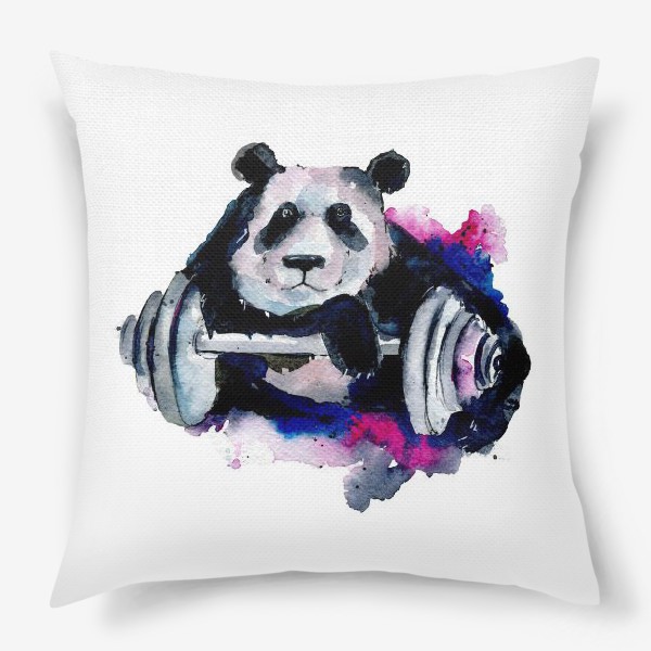 Подушка «панда спортсмен»