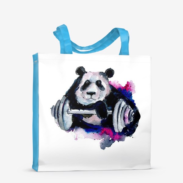 Сумка-шоппер «панда спортсмен»