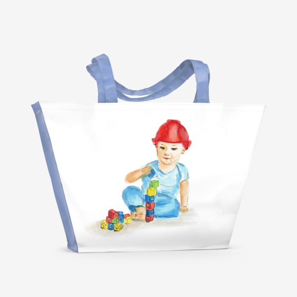 Пляжная сумка «Маленький строитель»