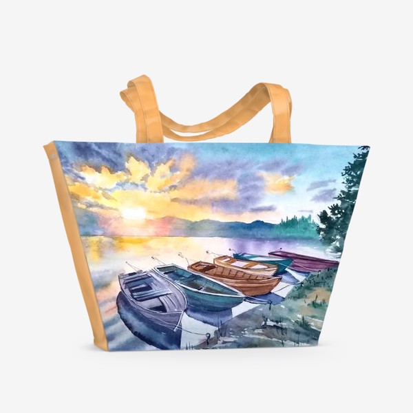 Пляжная сумка «лодки»