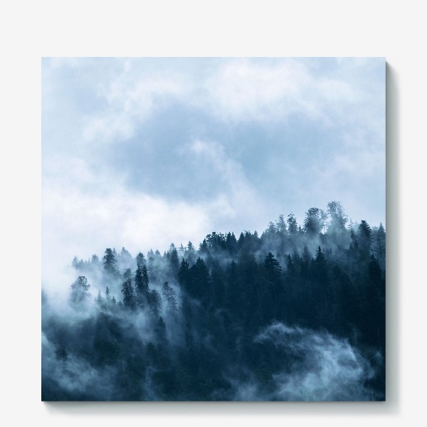 Холст «Лес в тумане»