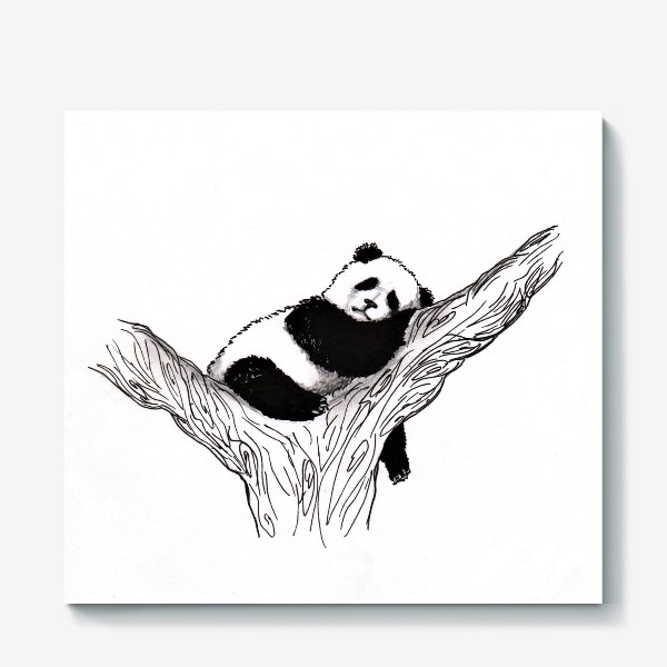 Холст «Спящая панда»