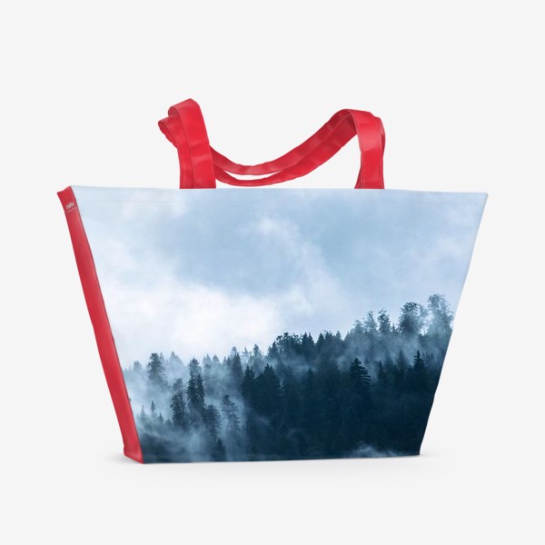 Пляжная сумка «Лес в тумане»