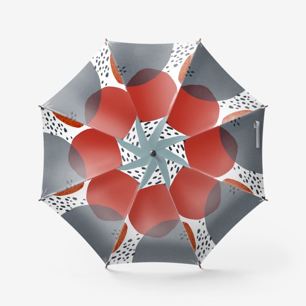 Зонт «Абстракция с точками на белом фоне»