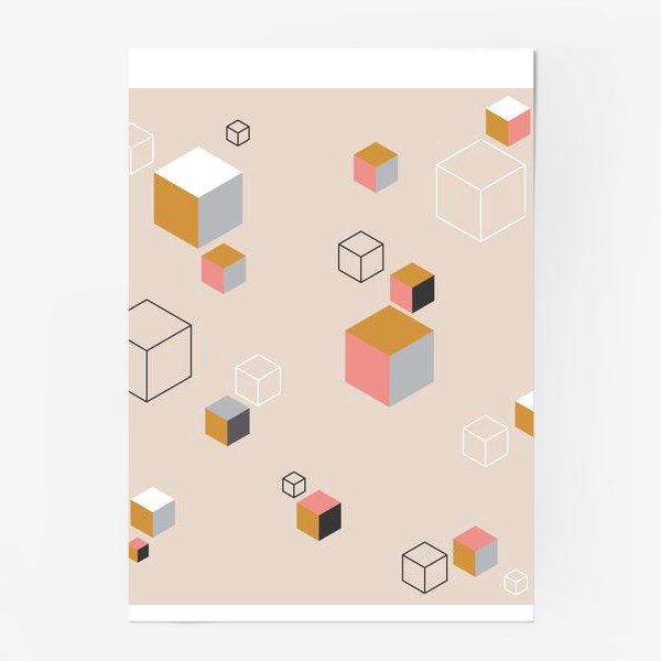 Постер «Кубические кубики»