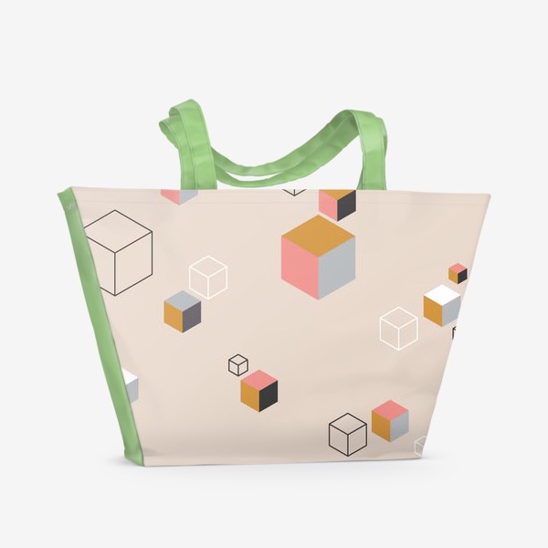 Пляжная сумка «Кубические кубики»