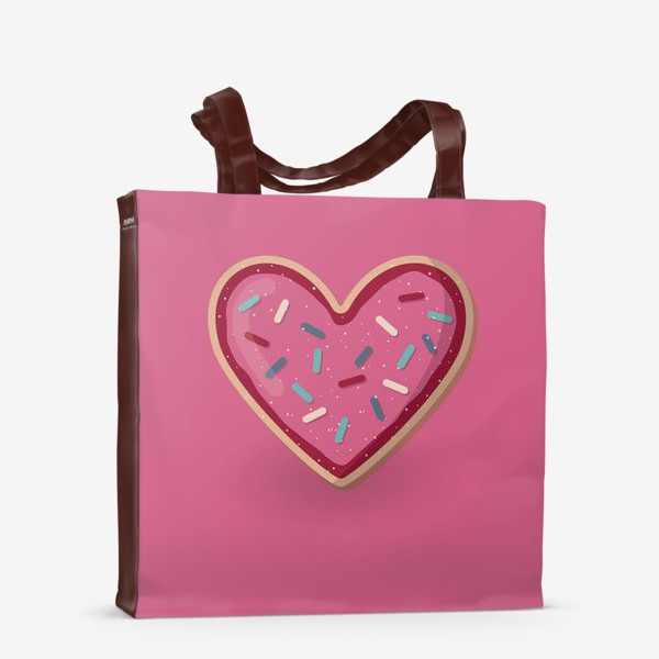 Сумка-шоппер «Печенье в форме сердца»